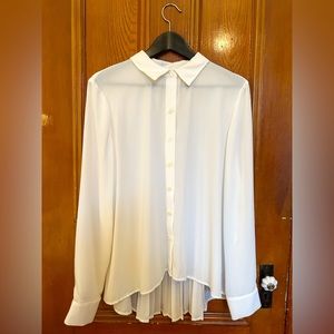 Lord & Taylor Pleaded Blouse